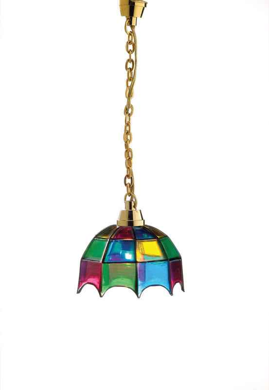 Gekleurde tiffany lamp