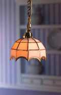 tiffany lamp met wit glas