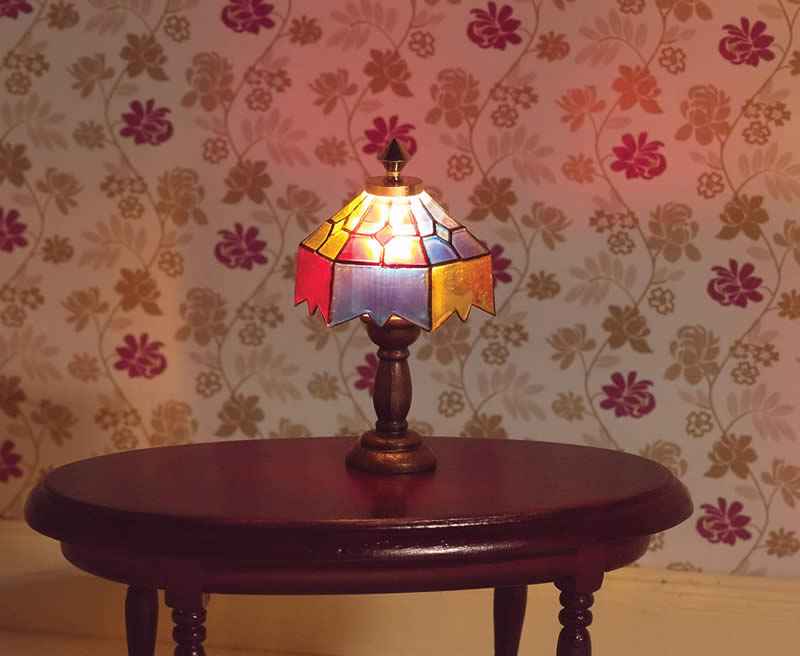 Gekleurde tiffany lamp