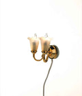 dubbele wandlamp tulp model
