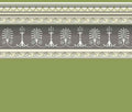 mosgroen behang met border