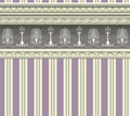 Streepbehang violet/blauw