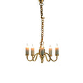 vijf armige plafond lamp