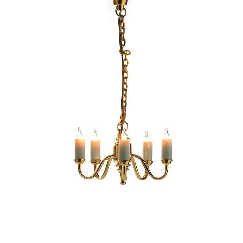 vijf armige plafond lamp