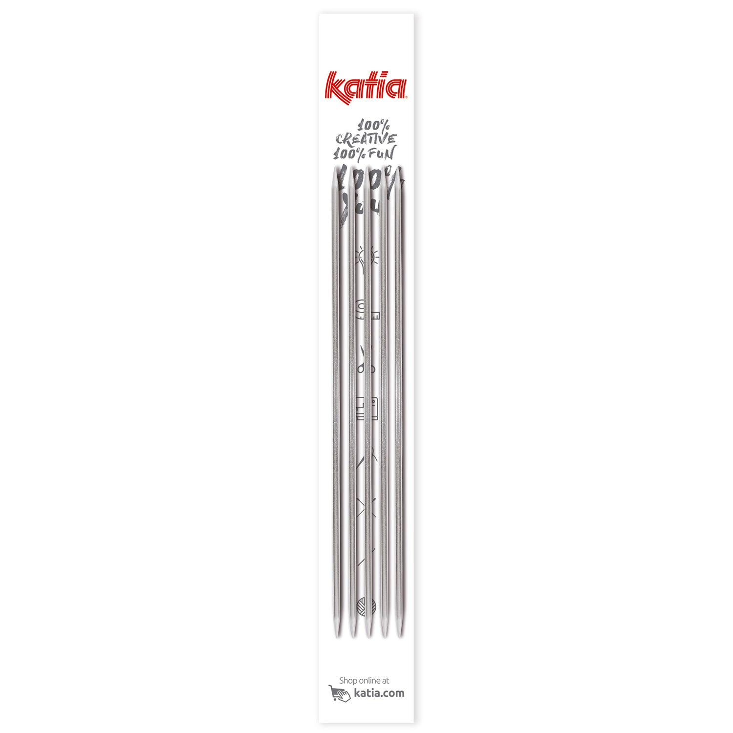 Aluminium naalden met punten aan beide uiteinden 20 cm Nr. 4
