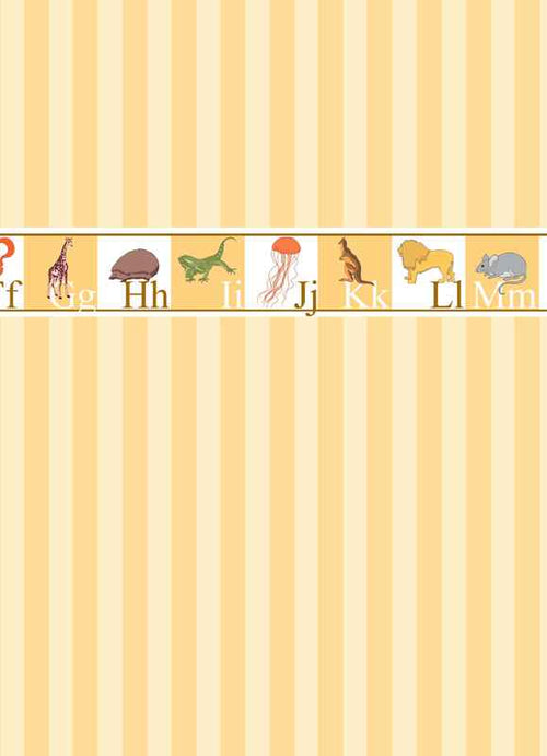 alfabet behang met dieren