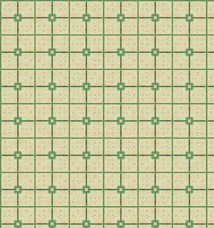 groen beige behang