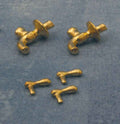 Gouden wandkranen, 2 stuks