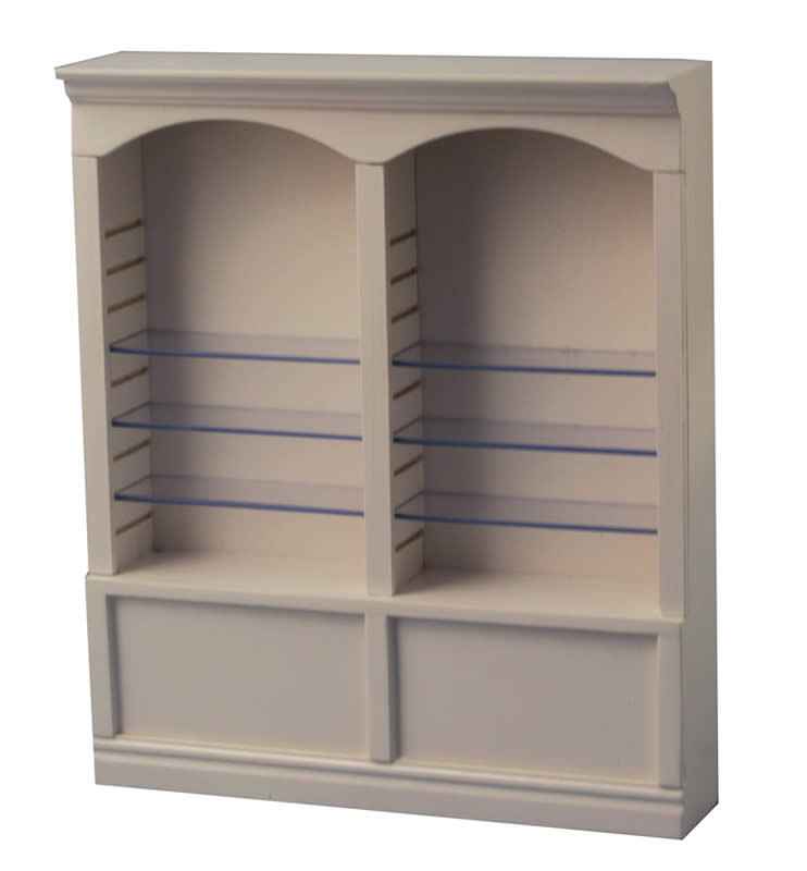 Witte luxe plankenkast