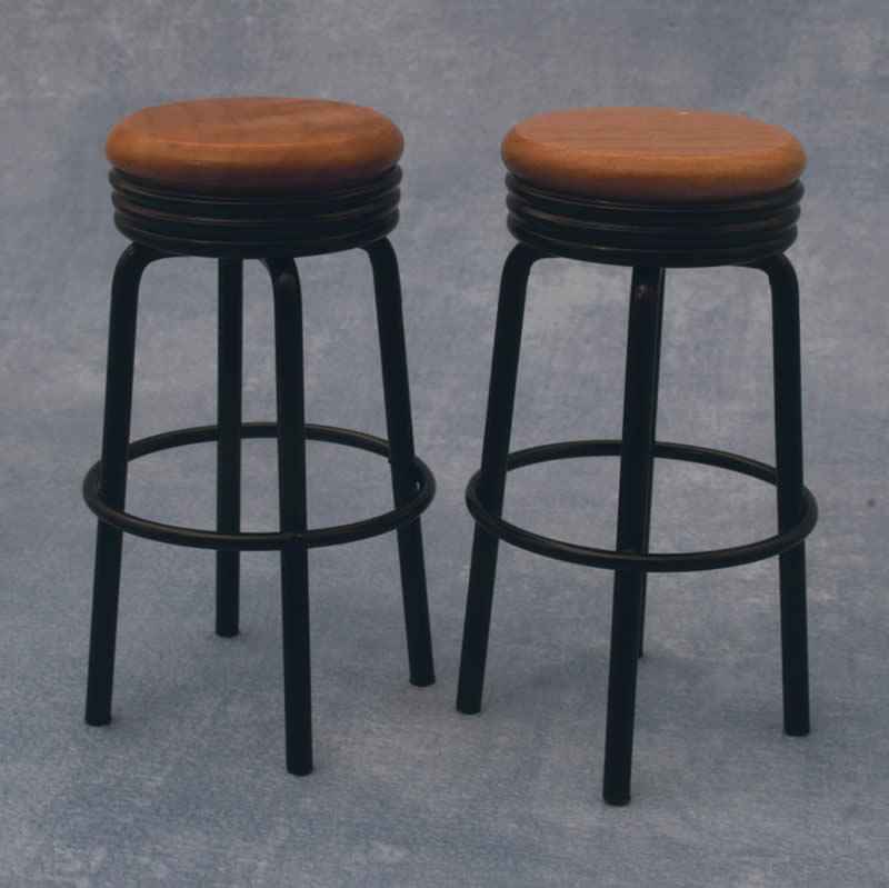 Zwarte barkrukken, 2 stuks