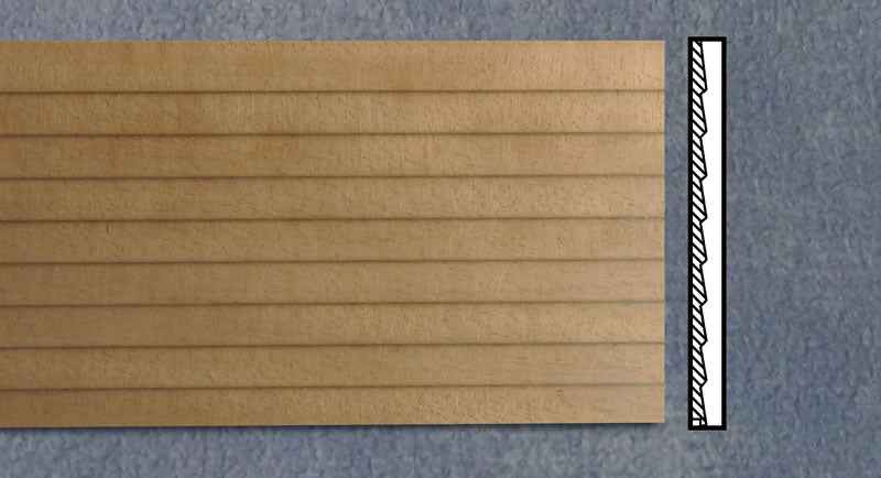 Clapboard Siding 90x450mm, 4 stuks