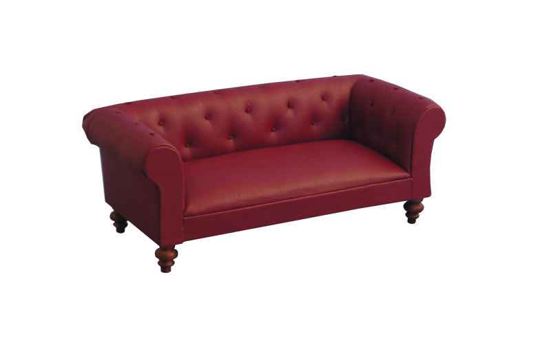 Klasieke rode chesterfield
