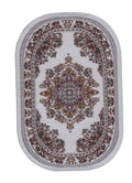 Klein ovaal kleed, creme