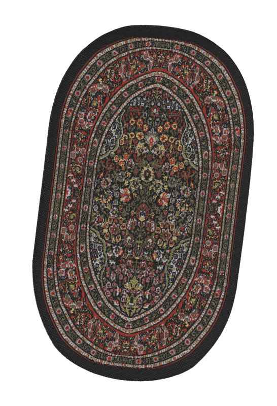 Klein ovaal kleed, rood