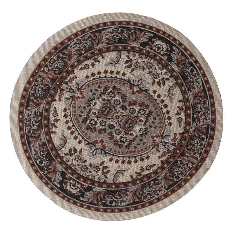 Groot rond tapijt, creme