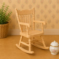 Schommelstoel, blank hout