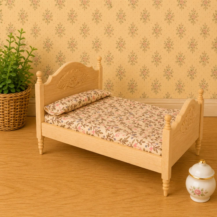 2-Persoonsbed blank hout