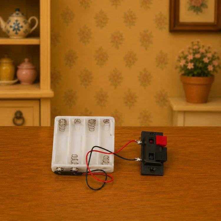 12V batterij houder met klem