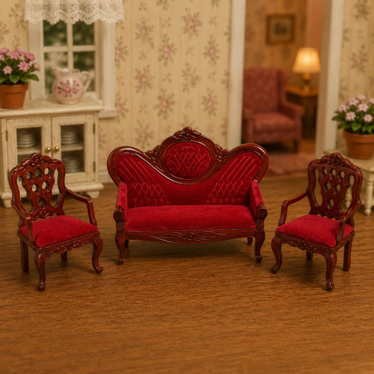 Sofa met 2 stoelen