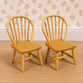 Stoel met ronde rugleuning, 2 stuks