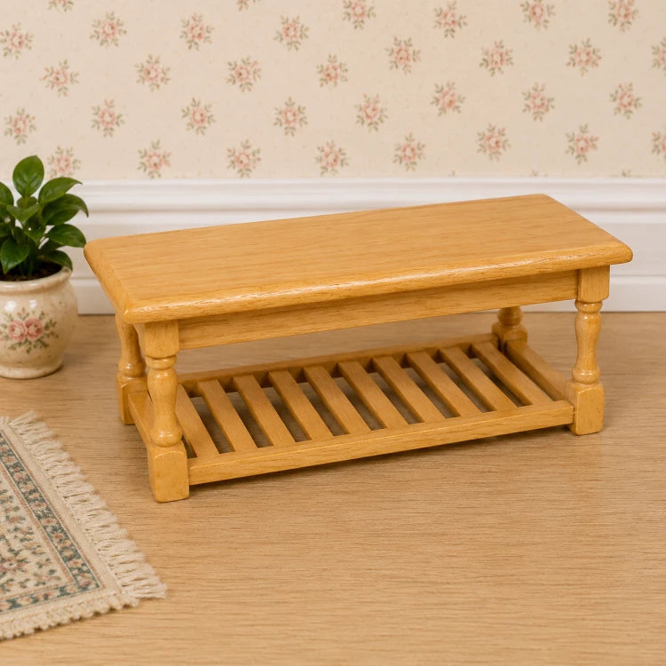 Keukentafel met opbergrek