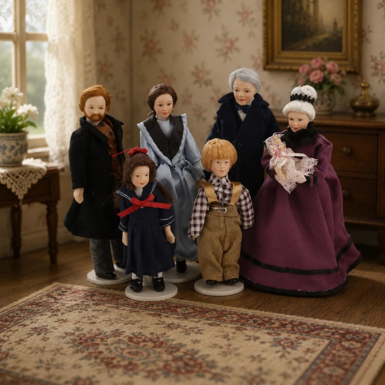 Victoriaanse familie 7 stuks