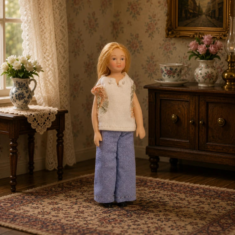 Moderne vrouw in jeans