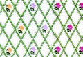 Behang Peach/wit