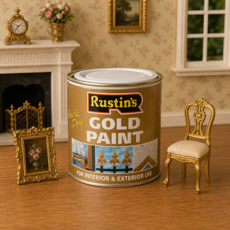 Rustins Goud Metallic Verf 125 ml