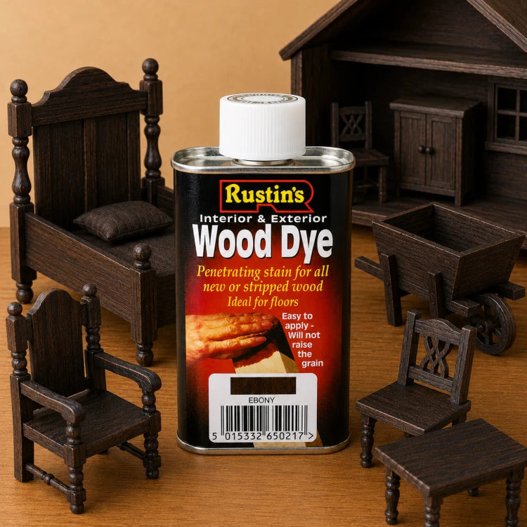 Rustins Houtbeits Ebony 250 ml