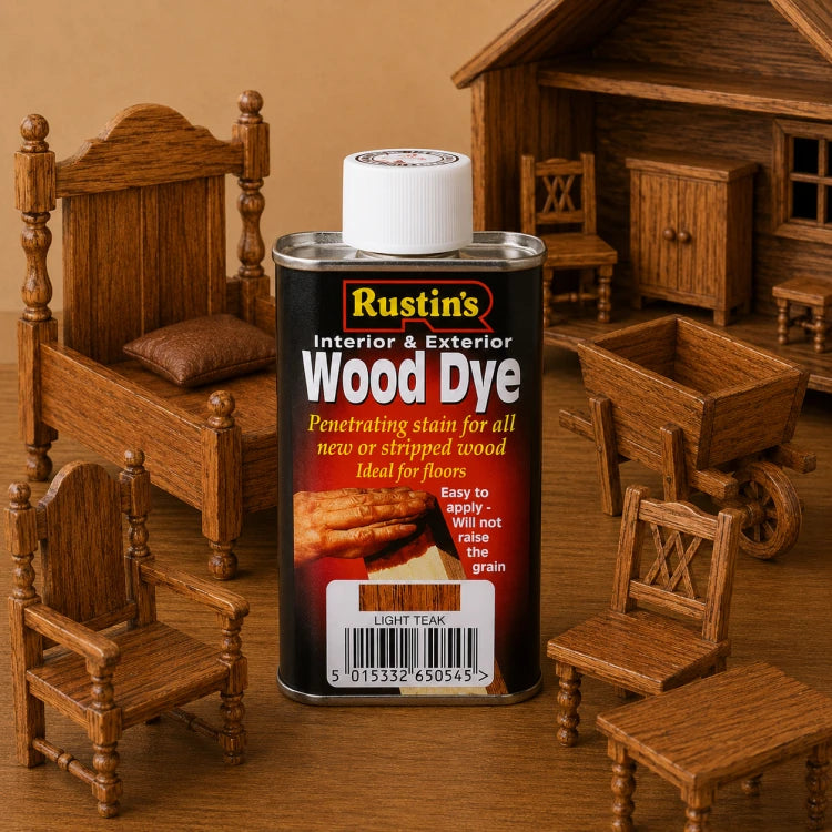 Rustins Houtbeits Licht Teak 250 ml
