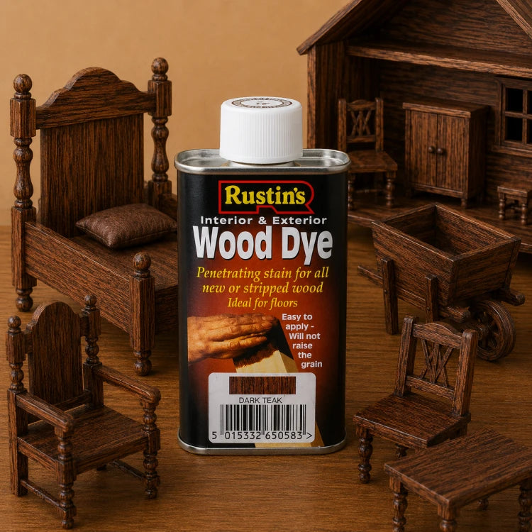 Rustins Houtbeits Donker Teak 250 ml