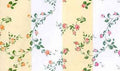 Behang Apricot/wit