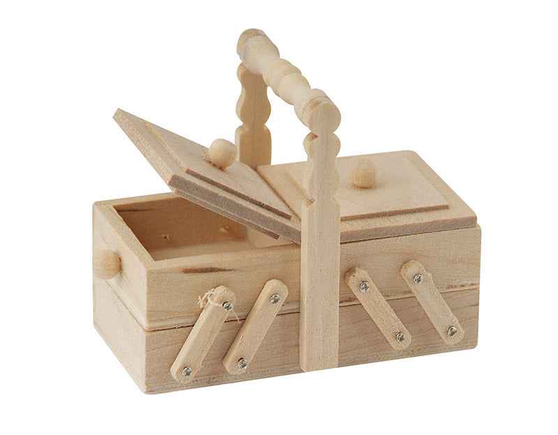 blank houten Naaibox
