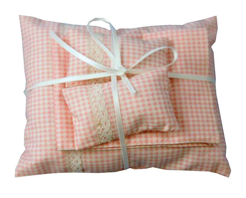 Dekbed met kussen, roze