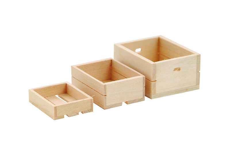 Kratten, hout,3 stuks