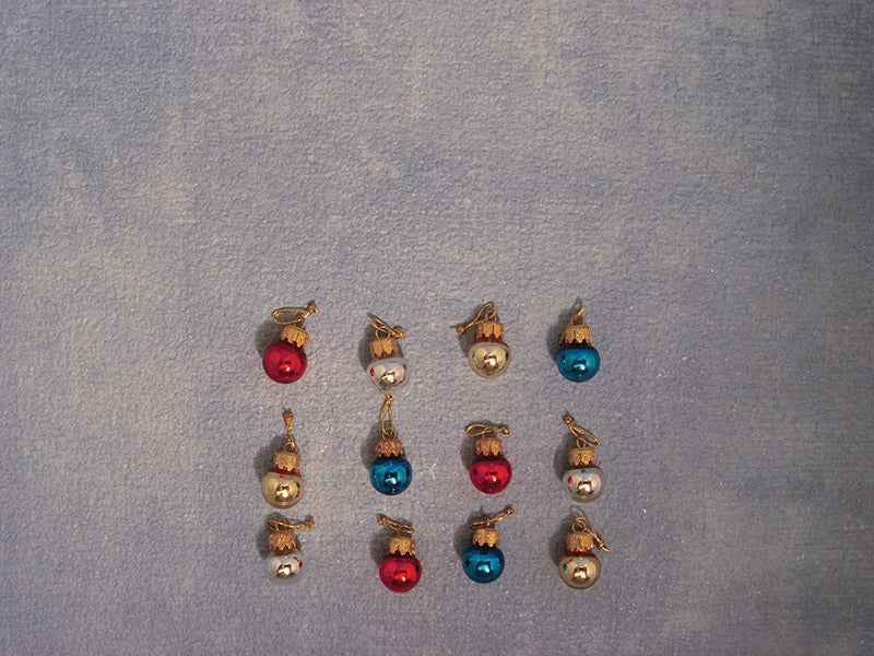 Kerstbal, glas, 12 stuks
