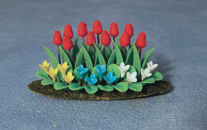 Bloembedje met Tulpen