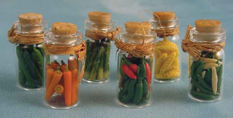 Ingemaakte augurken, pepers, etc., in fles 6 stuks