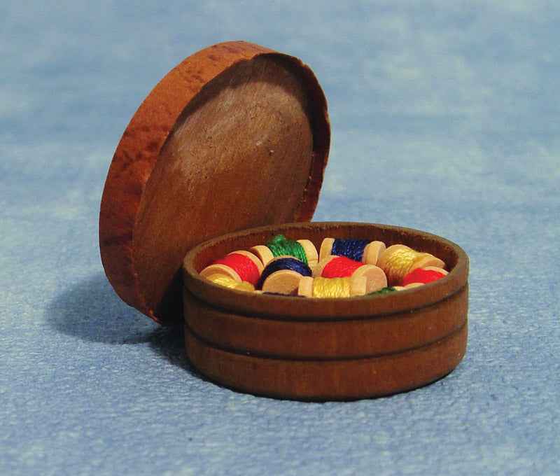 Ronde doos met garens