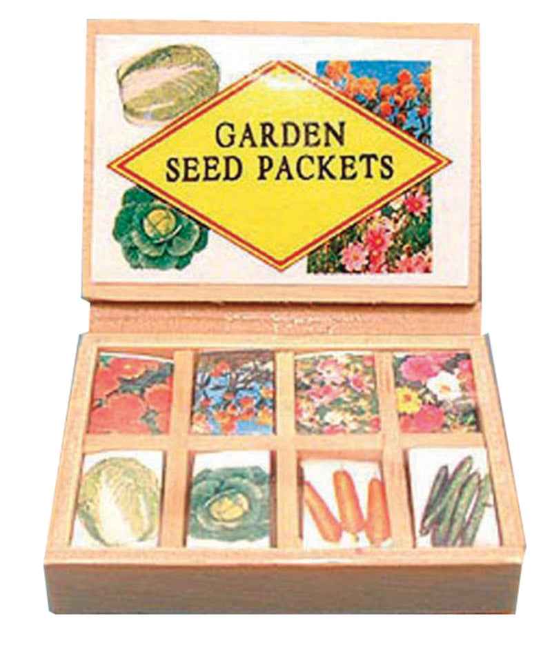 Kistje met assortiment tuinzaden
