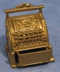 Metalen goudkleurige kassa