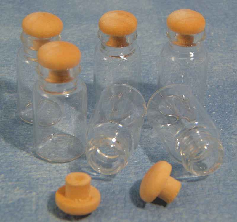 voorraadpot, glas, 6 stuks