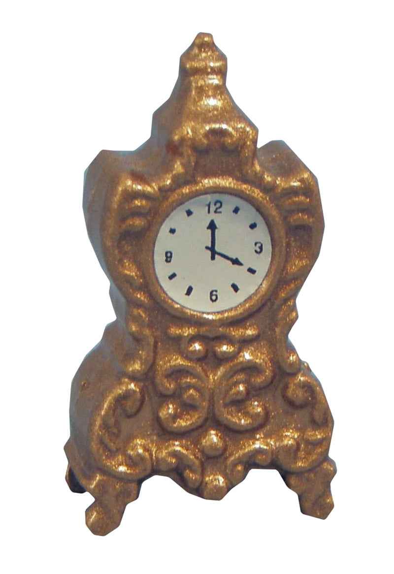 Klok in porselein, goud