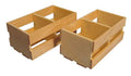 Houten krat met vakindeling, 2 stuks