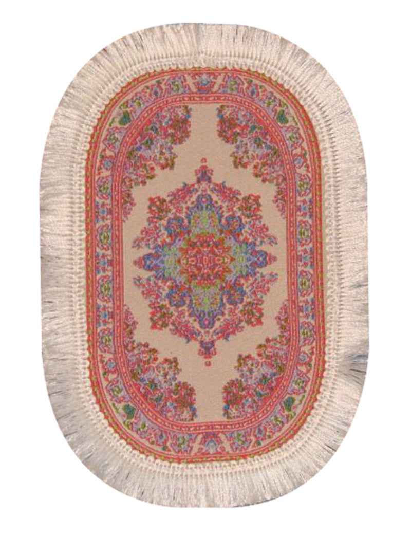 Oval  Carpet Pink