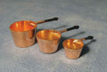 Steelpan koper, 3 stuks