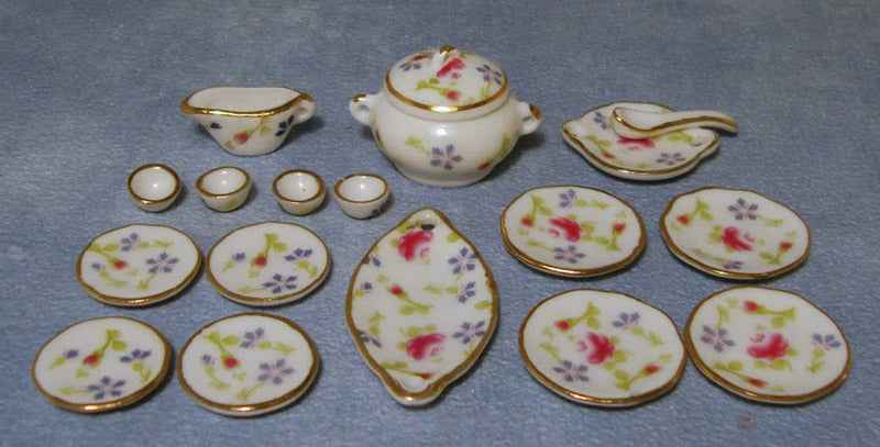 Bloemen eet servies