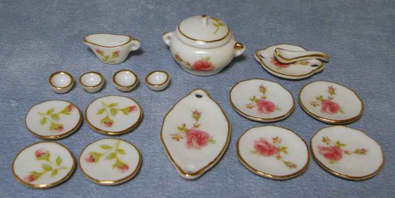 Roze eet servies
