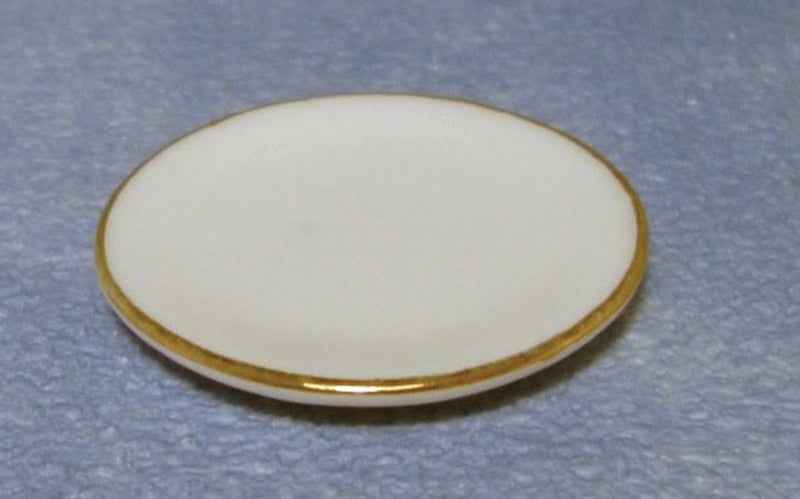 Witte eet borden met goud randje